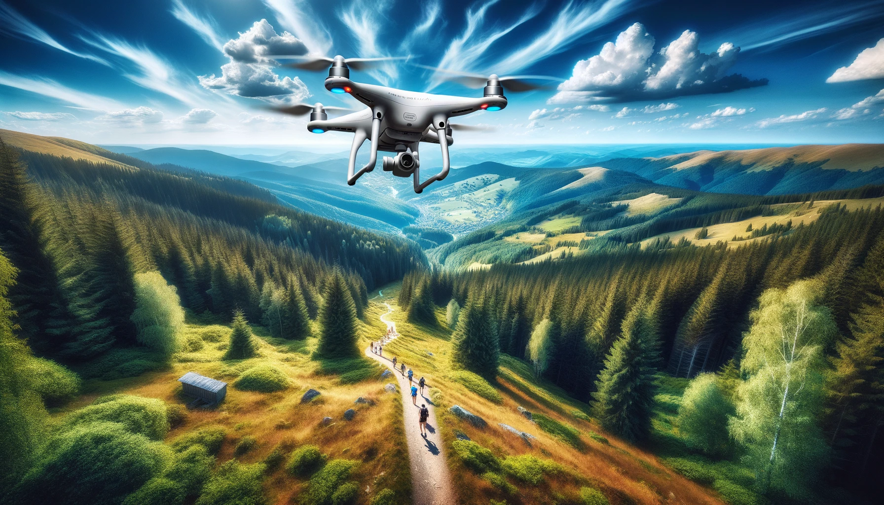 image randonnée drone